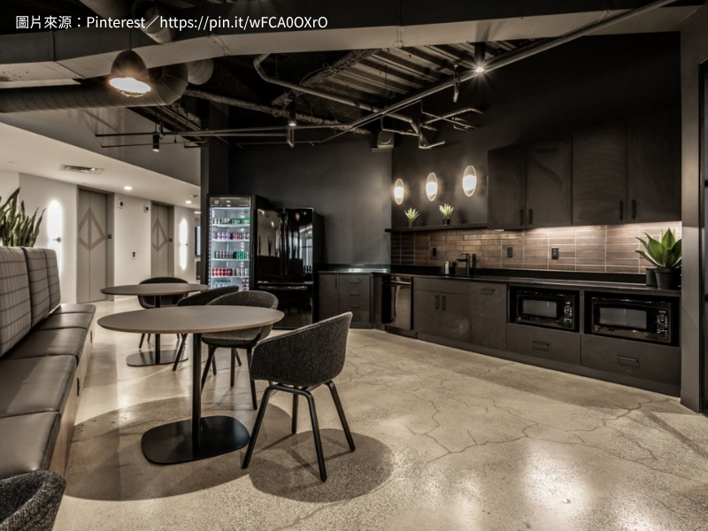 辦公室茶水間設計｜工業混搭風