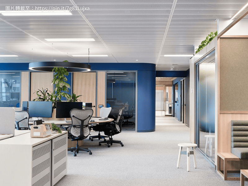 辦公室顏色｜藍色辦公室